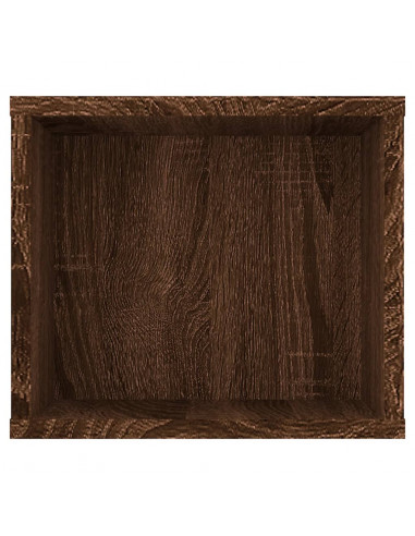 Pensile Porta TV Rovere Marrone 100x30x26,5cm Legno Multistrato