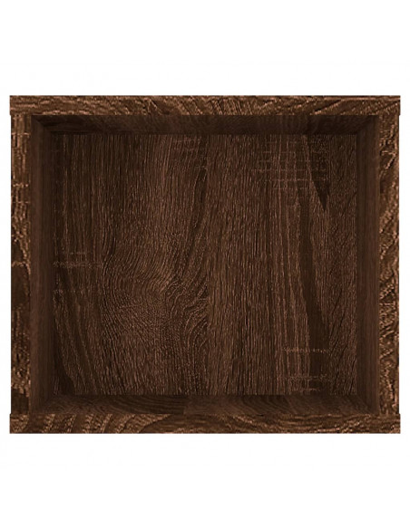 Pensile Porta TV Rovere Marrone 100x30x26,5cm Legno Multistrato