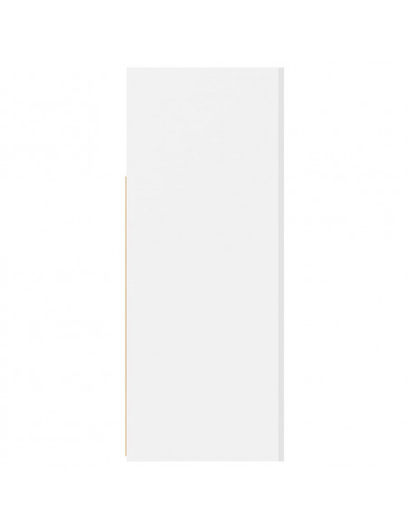 Credenza con Luci LED Bianca 115,5x30x75 cm