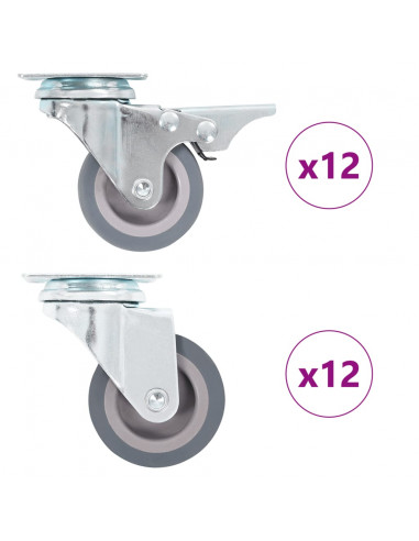 Ruote Girevoli 24 pz 50 mm