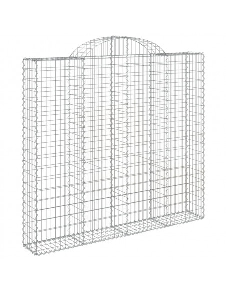 Cesti Gabbioni ad Arco 4 pz 200x30x180/200 cm Ferro Zincato