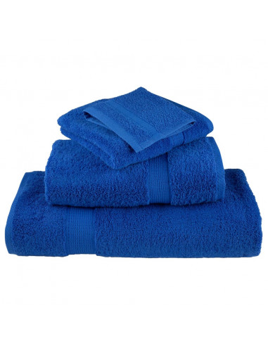 Salviette Premium 10 pz Blu 30x30 cm 600gsm 100% Cotone
