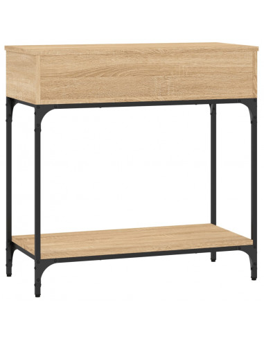 Tavolino Consolle Rovere Sonoma 75x34,5x75cm Legno Multistrato