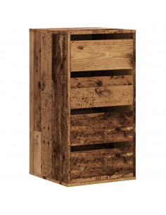 Cassettiera Angolare Legno Antico 40x41x76 cm Legno Multistrato 2