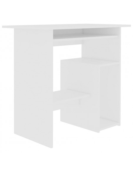 Scrivania Bianca 80x45x74 cm in Legno Multistrato