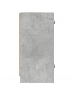 Mobile con Ante in Vetro Grigio Cemento 35x37x75,5 cm 2