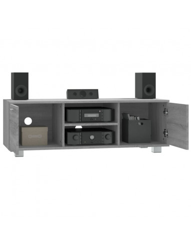 Mobile TV Grigio Sonoma 120x40,5x35 cm in Legno Multistrato