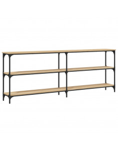 Tavolo Consolle Rovere Sonoma 200x29x75 cm in Legno Multistrato 2