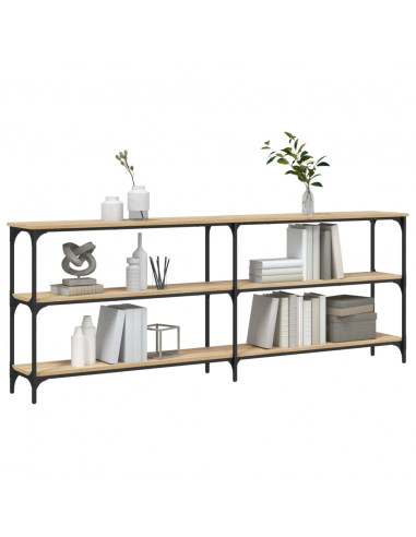 Tavolo Consolle Rovere Sonoma 200x29x75 cm in Legno Multistrato