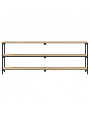 Tavolo Consolle Rovere Sonoma 200x29x75 cm in Legno Multistrato