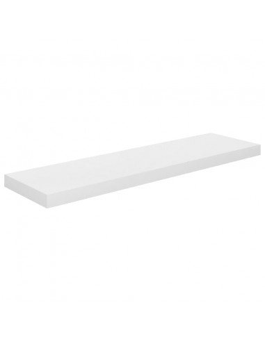 Scaffali a Parete 4 pz Bianco Lucido 23x23,5x3,8 cm in MDF