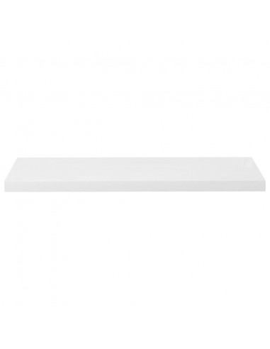 Scaffali a Parete 4 pz Bianco Lucido 23x23,5x3,8 cm in MDF