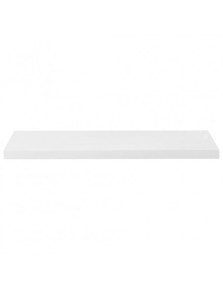 Scaffali a Parete 4 pz Bianco Lucido 23x23,5x3,8 cm in MDF