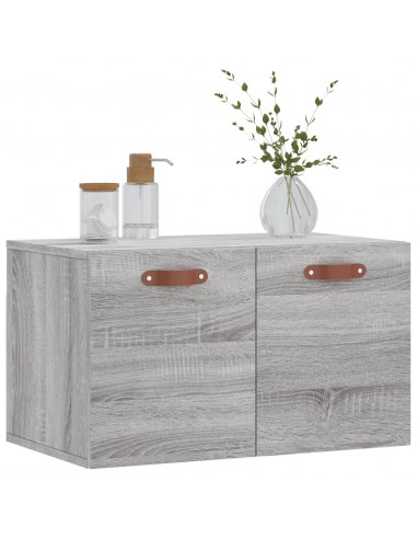 Mobile a Parete Grigio Sonoma 60x36,5x35cm in Legno Multistrato