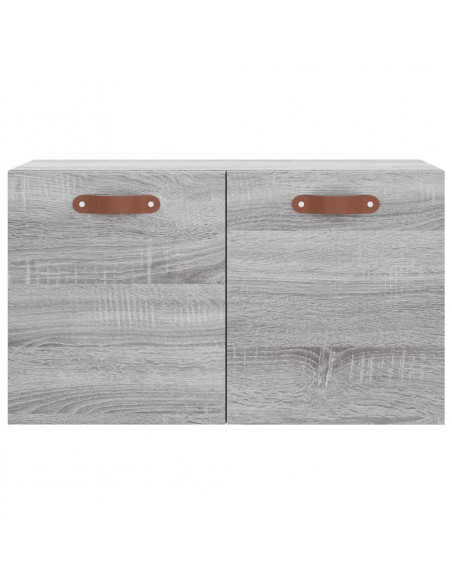 Mobile a Parete Grigio Sonoma 60x36,5x35cm in Legno Multistrato