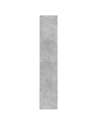 Libreria Grigio Cemento 100x36x189 cm in Legno Multistrato