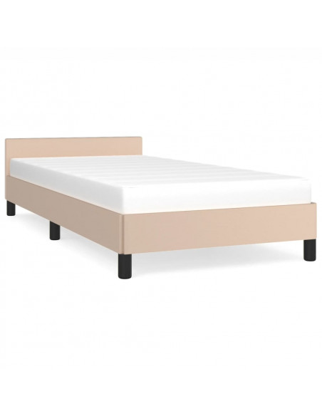 Giroletto con Testiera Cappuccino 80x200 cm in Similpelle