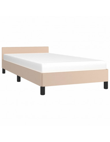 Giroletto con Testiera Cappuccino 80x200 cm in Similpelle