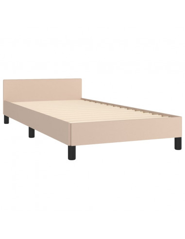 Giroletto con Testiera Cappuccino 80x200 cm in Similpelle