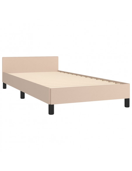 Giroletto con Testiera Cappuccino 80x200 cm in Similpelle