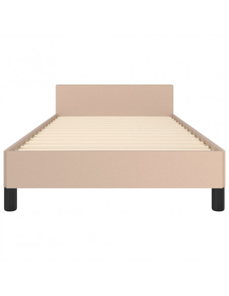 Giroletto con Testiera Cappuccino 80x200 cm in Similpelle