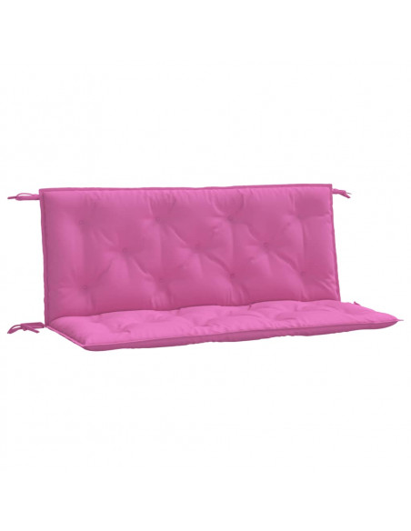 Cuscini per Panca da Giardino 2 pz Rosa 120x50x7 cm in Tessuto