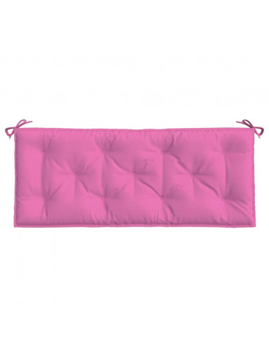 Cuscini per Panca da Giardino 2 pz Rosa 120x50x7 cm in Tessuto