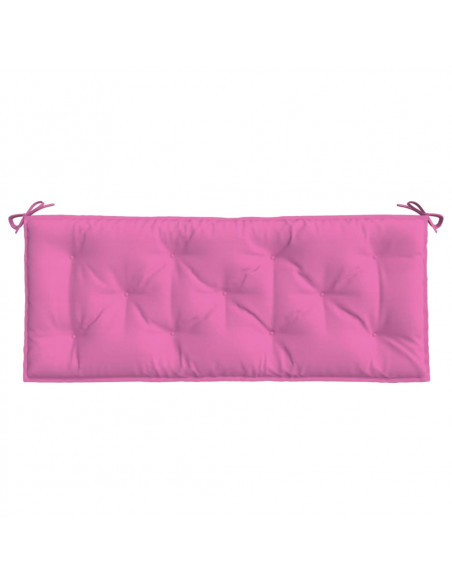 Cuscini per Panca da Giardino 2 pz Rosa 120x50x7 cm in Tessuto