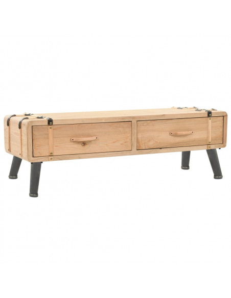 Mobile Porta TV 110x33x35 cm in Legno Massello di Abete