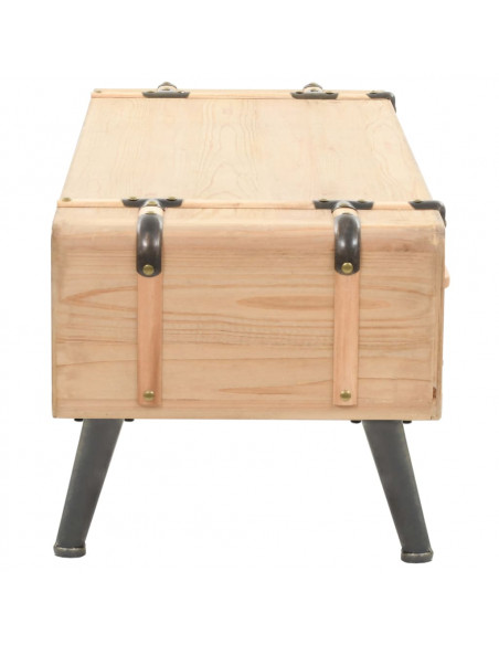 Mobile Porta TV 110x33x35 cm in Legno Massello di Abete