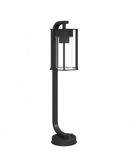 Lampada da Terra per Esterni Nera 60 cm in Acciaio Inox