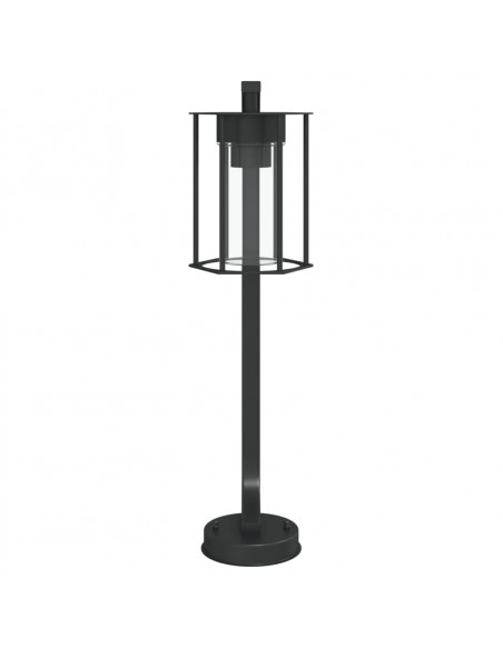 Lampada da Terra per Esterni Nera 60 cm in Acciaio Inox