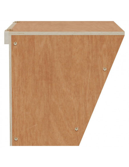 Mangiatoia per Conigli 25x18,5x20,5 cm Legno Massello di Abete