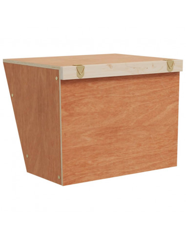 Mangiatoia per Conigli 25x18,5x20,5 cm Legno Massello di Abete