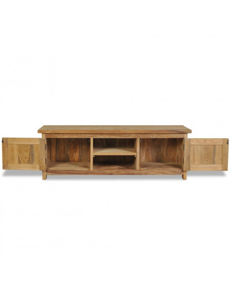 Mobile Porta TV in Legno Massello di Teak 120x30x40 cm