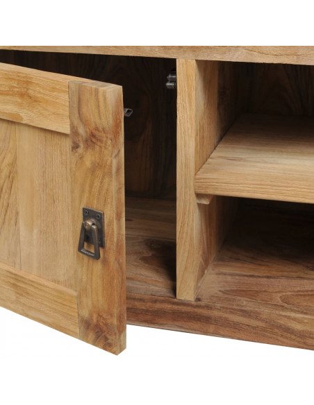 Mobile Porta TV in Legno Massello di Teak 120x30x40 cm