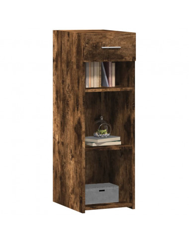 Credenza Rovere Fumo 30x42,5x93 cm in Legno Multistrato