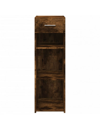 Credenza Rovere Fumo 30x42,5x93 cm in Legno Multistrato