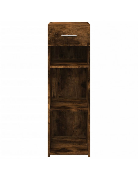 Credenza Rovere Fumo 30x42,5x93 cm in Legno Multistrato