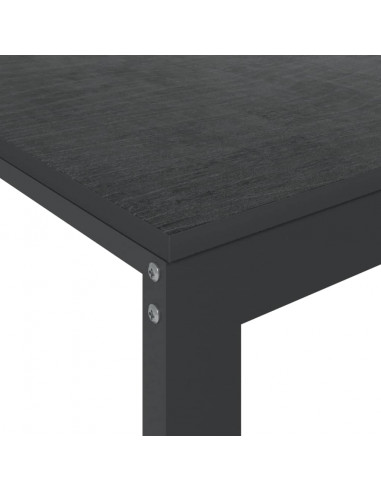 Scrivania per Computer Nera 110x60x73 cm in Legno Multistrato