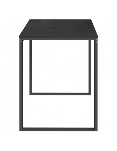 Scrivania per Computer Nera 110x60x73 cm in Legno Multistrato