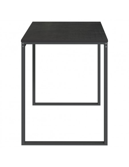 Scrivania per Computer Nera 110x60x73 cm in Legno Multistrato