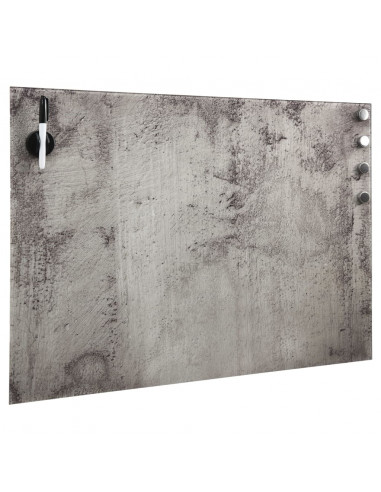 Lavagna Magnetica a Parete in Vetro 50x30 cm