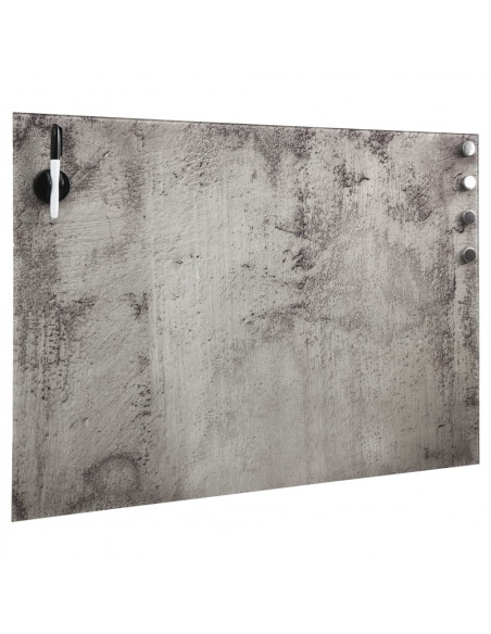 Lavagna Magnetica a Parete in Vetro 50x30 cm