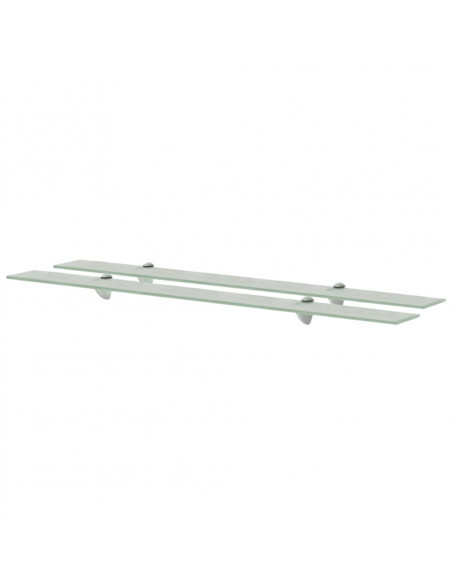 Mensole Galleggianti 2 pz in Vetro 100x10 cm 8 mm