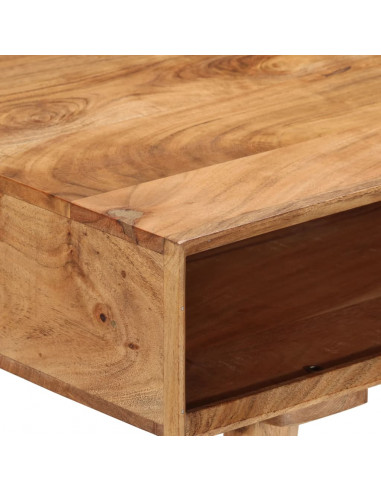 Scrivania 115x50x76 cm in Legno Massello di Acacia