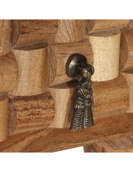 Scrivania 115x50x76 cm in Legno Massello di Acacia