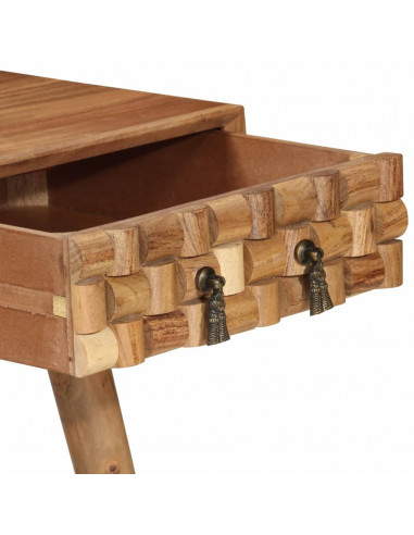 Scrivania 115x50x76 cm in Legno Massello di Acacia