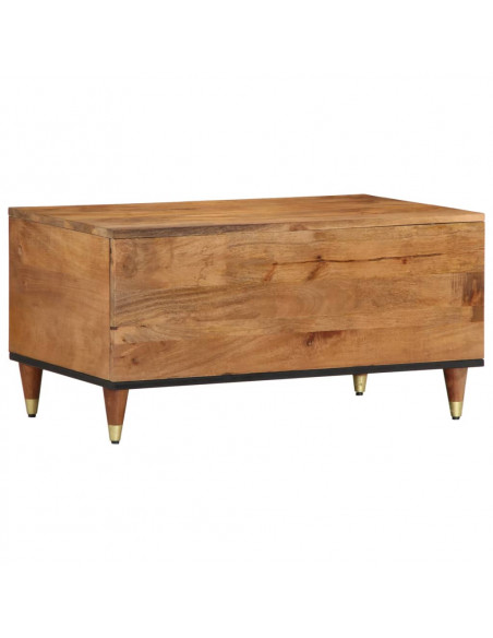 Tavolino da Salotto 80x50x40 cm Legno Massello di Mango