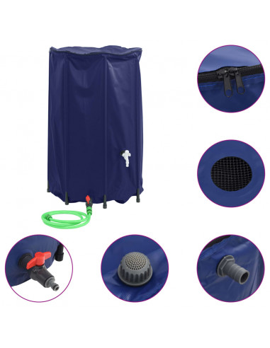 Serbatoio Acqua con Rubinetto Pieghevole 500 L in PVC